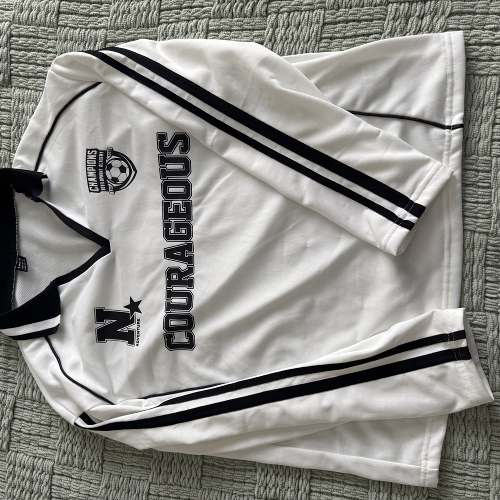 White Courageous Soccer Jersey